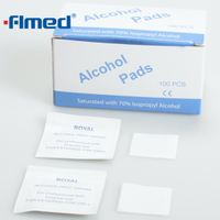 Jednorazowe sterylne podkładki przygotowawcze alkoholowe 3 cm x 3 cm 
